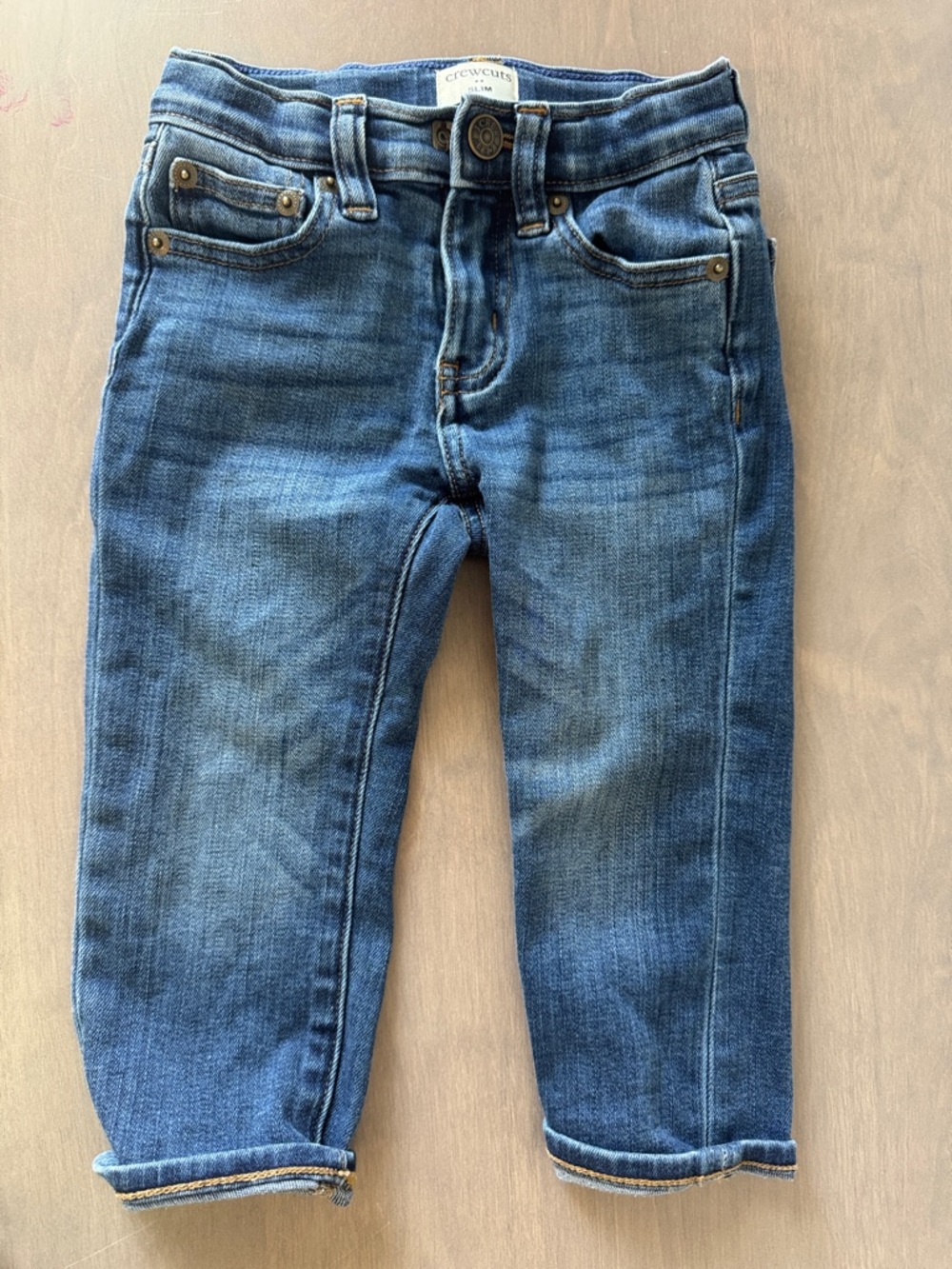 Crewcuts girls Blue Straight-Leg Denim Jeans